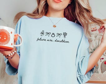 Future Mrs Shirt, Engaged Custom Bride Gift, Comfort Colors Bride to Be Shirt, Gift for Bride-to-be