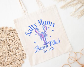 Salty Moms Beach Club Baumwolltasche im Hummer-Design