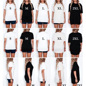 Puede incluir: Gu&iacute;a de tallas para camisetas Bella Canvas 3001. La gu&iacute;a muestra vistas frontal, trasera y lateral de las camisetas en tallas S, M, L, XL y 2XL. La modelo mide 173 cm, pesa 66 kg, con 94 cm de pecho, 81 cm de cintura y 107 cm de cadera. La gu&iacute;a tambi&eacute;n muestra el ajuste.