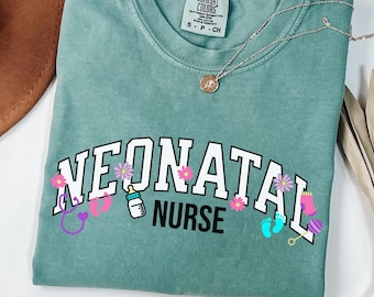 Komfortfarben Neugeborenen Krankenschwester Shirt: NICU Krankenschwester Geschenk