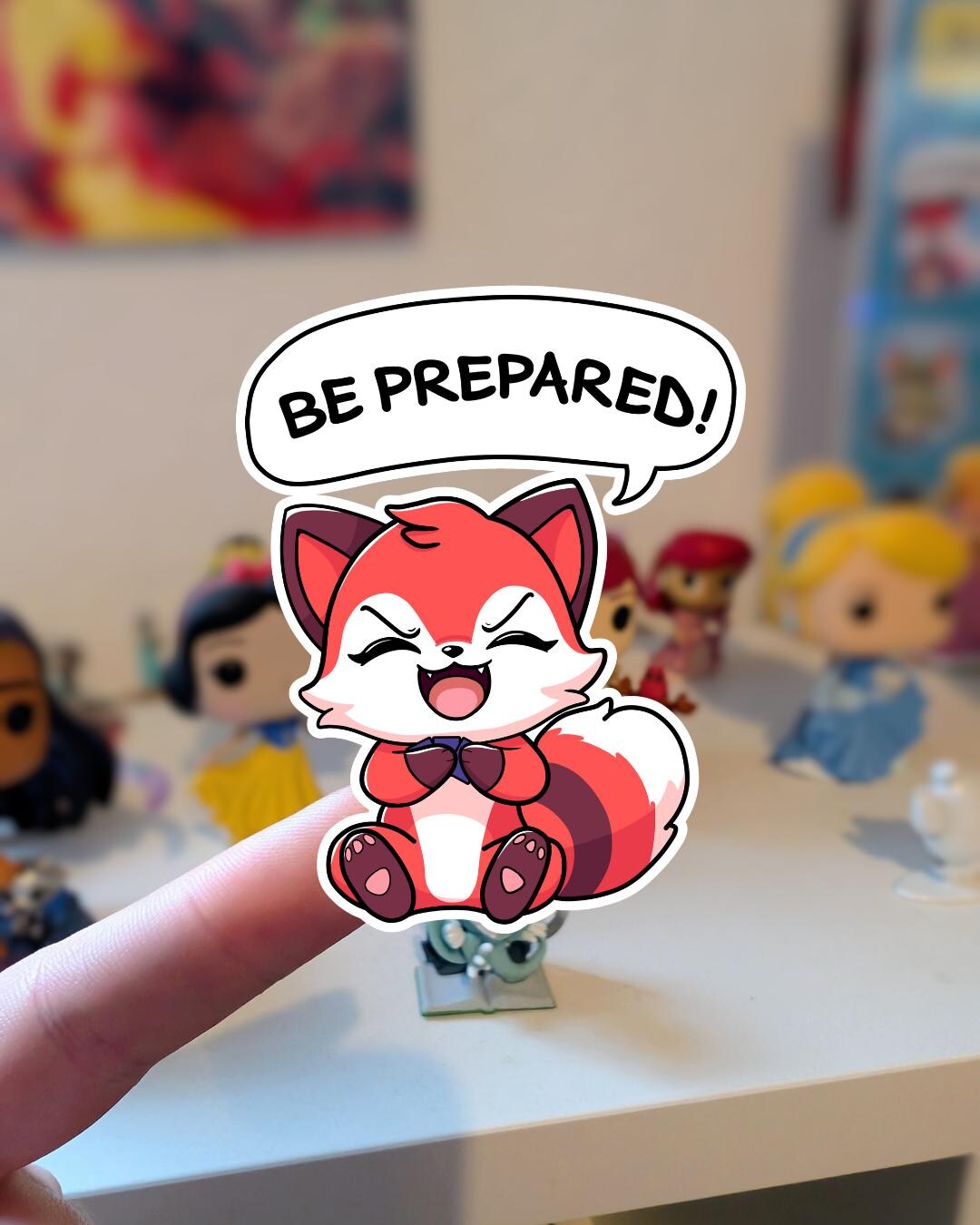 Prepared Sticker Red Panda Be Prepared Sticker Lorcana - Etsy