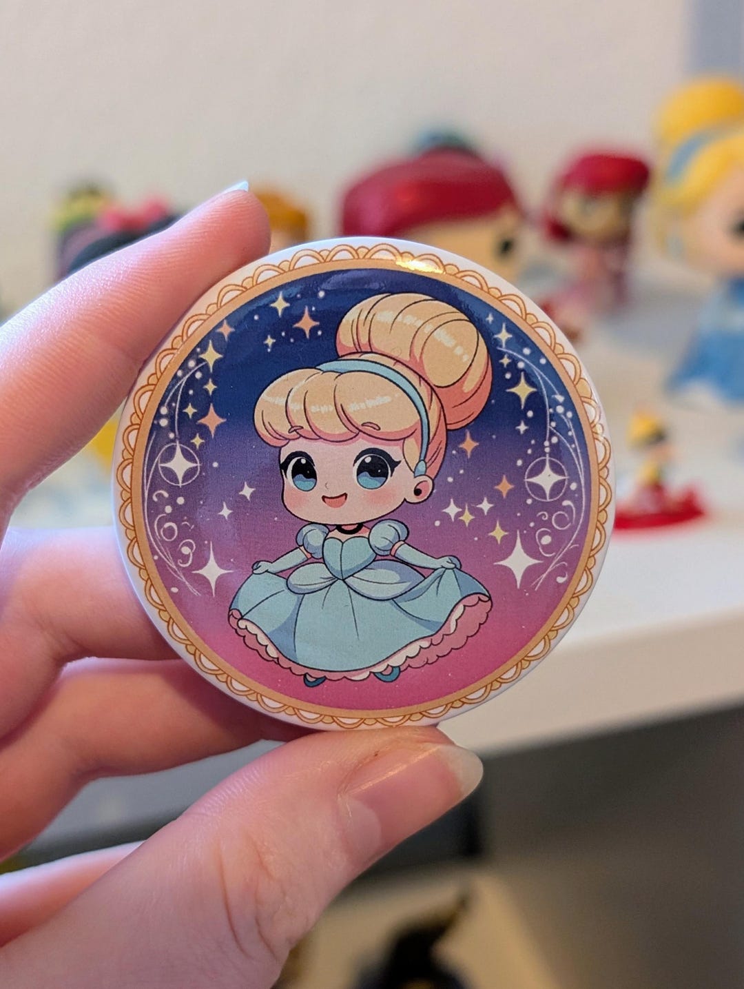 Cinderella Button - Etsy