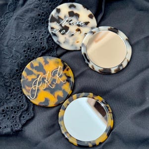 Taschenspiegel mit Gravur, Taschenspiegel mit Gravur, Personalisierter Spiegel mit Gravur, Namensspiegel mit Gravur