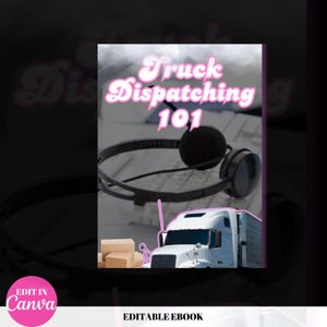 Trucking Co. Business Bundle, Ebook Cover Template,  Monetize, PLR, Trucking Guide, Trucking Dispatch, Trucking eBook,PLR Canva, DIY