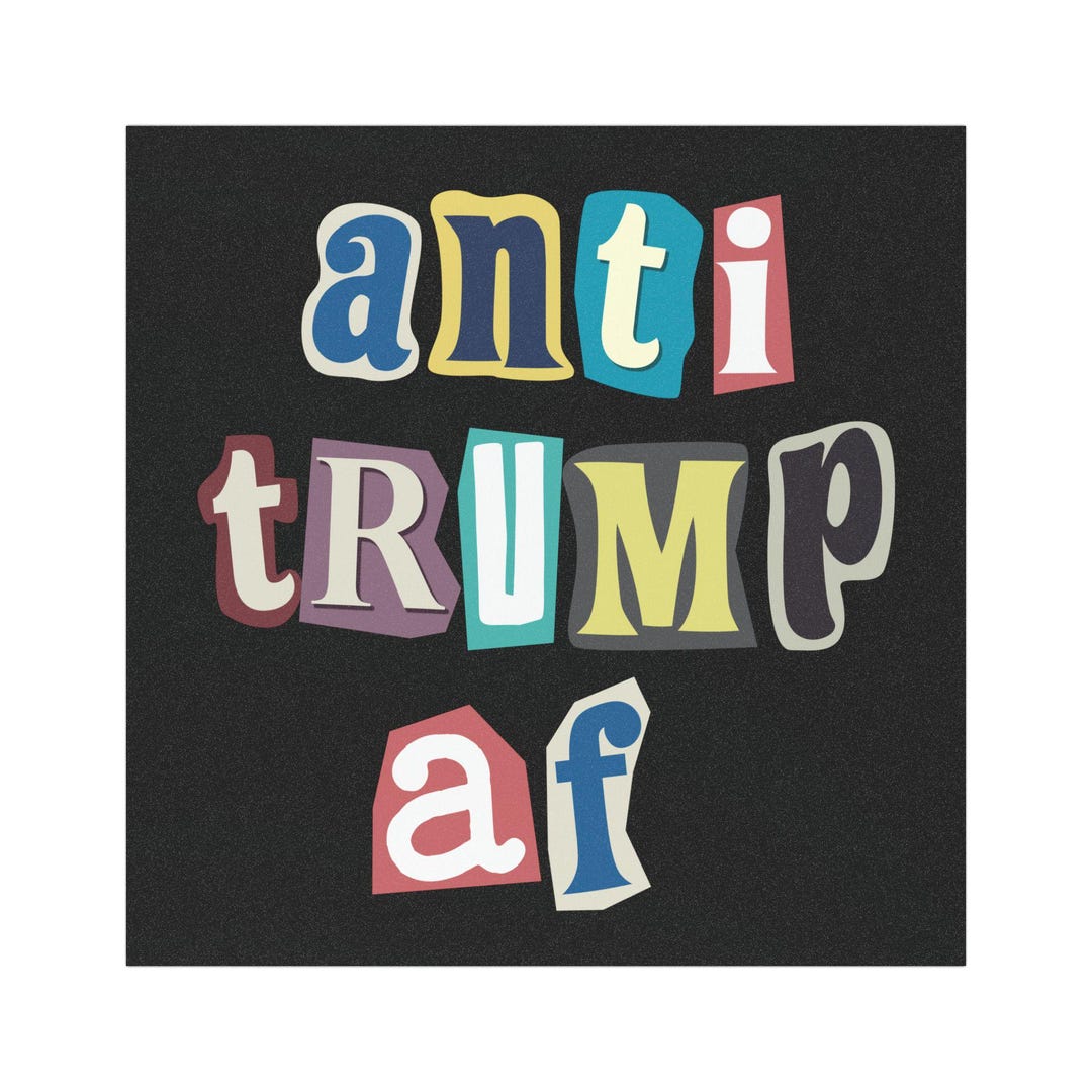 Anti Trump AF Ransom Letters Car Magnets Anti Trump Anti MAGA Anti ...