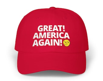 Great America Again Sarcastic Funny Hats Anti MAGA Anti Trump Parody Hats Baseball Caps Anti Fascism Gifts Protesting