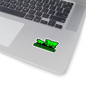 Vous êtes mort de désinformation Oregon Trail Stickers Stickers Parodie Drôle jeu vintage Humoristique Anti Trump Propagande Résistez image 3