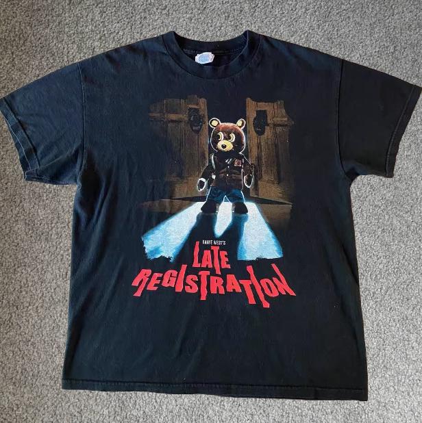 Kanye West Late Registration 2005 Vintage 90's Black Unisex