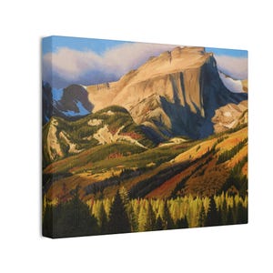 Valley Majesty | Mountain Landscape Canvas | Premium Rustic Cabin Wall Art | Nature Inspired Home Decor