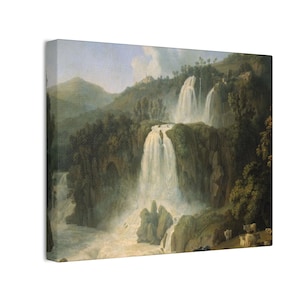 Waterfall Landscape Wall Art | Scenic Nature Canvas Print | Peaceful Waterfall Decor | Rustic Wall Art for House | Gift for Nature Lovers