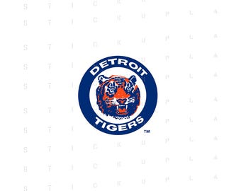 Detroit Tigers Retro Vintage Vinyl Decal Die-Cut Sticker