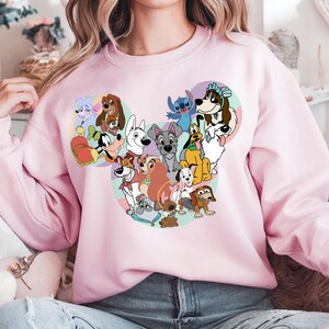 Cartoon Dog Graphic T-Shirt | Disney Dogs Mickey Ear Tee | Cute Pet Lover Shirt | Fun Theme Park Outfit & Gift for Disney Fans