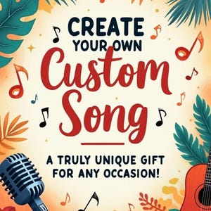 Custom Song with Music Lyrics – Personalized Gift for Couples, Friends | Perfect for Birthdays, Weddings, Anniversaries & More