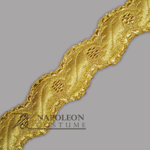 Antique French Metallic Galloon