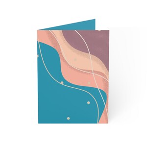 Modernes abstraktes Grußkarten-Set, stilvolle Grußkarten für jeden Anlass, perfekt für Geburtstage, Dankesnotizen, Hochzeiten, minimalistisches Design