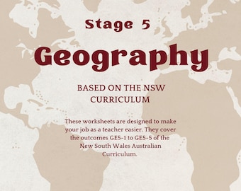 Resultados de la etapa 5 de geografía del plan de estudios de Nueva Gales del Sur GE5-1 a GE5-5