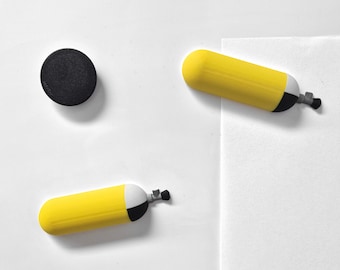 Firefighter Breathing Air Cylinder Magnet | For refrigerator, locker or magnetic board | Ideal for firefighters & fans
