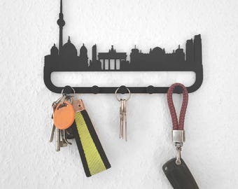 Berlin Skyline Key Rack | Stylish key storage & modern wall decoration with your favorite city | Original souvenir