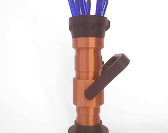 Fire Department Hollow Nozzle Pen Holder Model | Special Edition in Bronze | Ideal for Firefighters & Fans