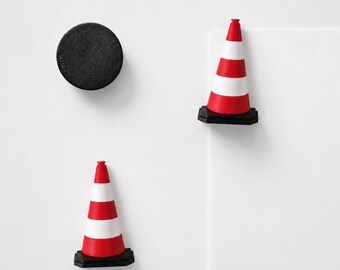 Firefighter Traffic Cone / Pylon Magnet | For refrigerator, locker or magnetic board | Ideal for firefighters & fans