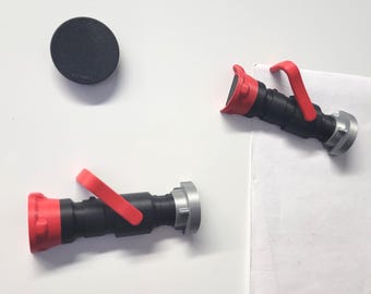 Fire Department Hollow Nozzle Magnet | For refrigerator, locker, or magnetic wall | Ideal for firefighters & fans