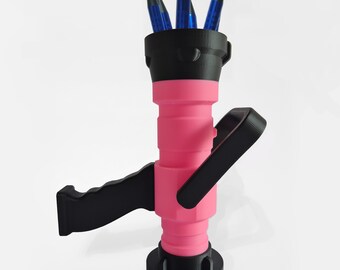 Firefighter Hollow Jet Nozzle Pen Holder Model | Girly Special Edition in Pink | Ideal for Female Firefighters & Girls