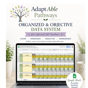 Digital DATA BINDER | Google Data Sheet for Special Ed