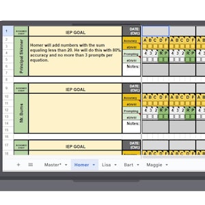 Digital IEP DATA SHEET (Google Sheets)