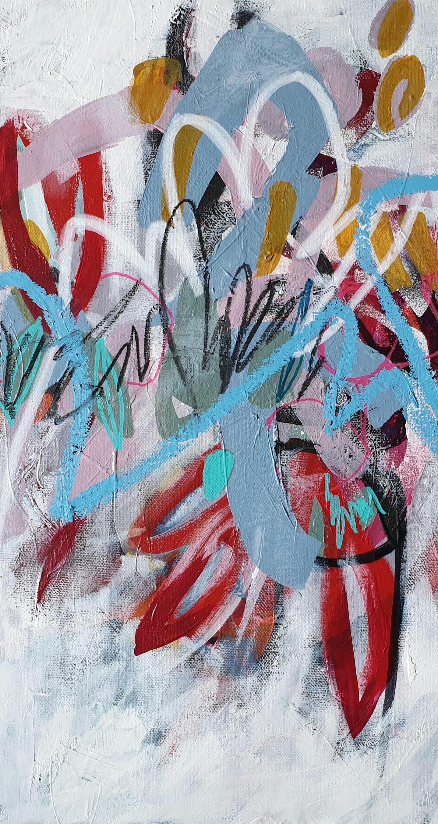 絵画 ミクストメディア 抽象画 50 x 50、オリジナル絵画、ユニークな