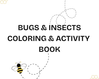 Kindergarten Screen Free Activities - Printable Coloring Pages Insects and Bugs
