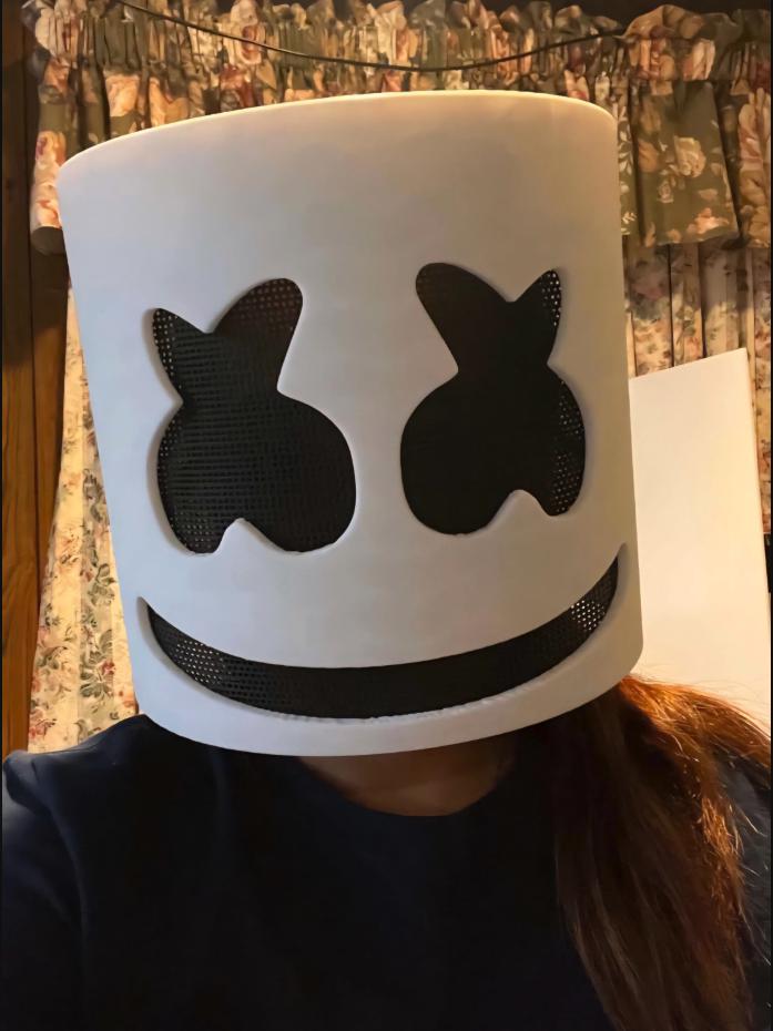 Replica Marshmello HARD Helmet 1:1 Scale Cosplay Prop DJ Mask