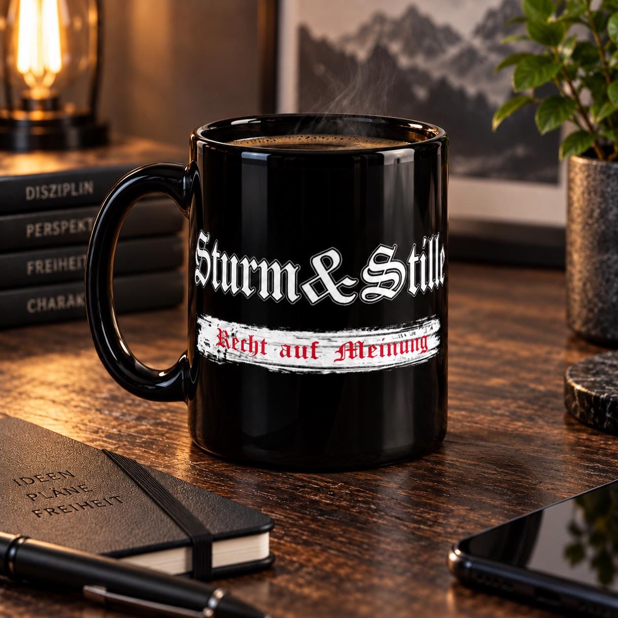 Schwarze tasse