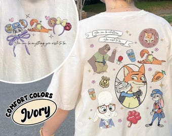 Camiseta Vintage Comfort Colors del Departamento de Policía de Zootopia, Camiseta de Judy Hopps y Nick Wilde, Camiseta Disney Coquette Bow, Camiseta Disney Family Vacation