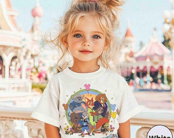 Camiseta retro con firma de Disney Zootopia 2, camiseta para niños de Zootopia, camiseta familiar de Disney, sudadera de Judy Hopps y Nick Wilde, camiseta de viaje a Disneyland.