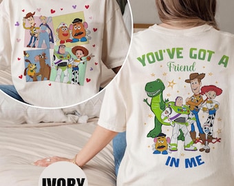 Sudadera retro de Toy Story de Disney, sudadera con capucha de Woody y Buzz Lightyear, suéter "Tienes un amigo", camiseta de vacaciones familiares de Disneyland 2026.