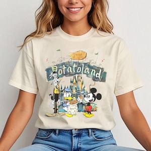 Vintage Disney Potatoland Shirt, Mickey And Friends Potatoland Tshirt, Disney Potatoland Tee, Disney Trip Shirt, Magic Kingdom Family Trip
