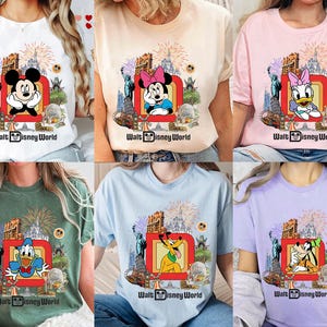 Vintage Disneyworld Characters Shirt, All Disney Charcters Tshirt, Mickey And Friends Tee, Disneyland Family Trip, Wdw Tour, Birthday Gift
