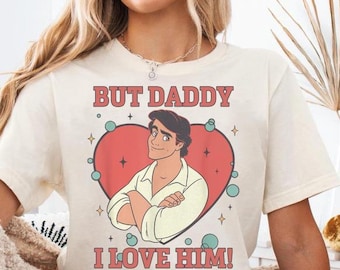 ヴィンテージのエリック・プリンス「でもパパは大好き」シャツ、ディズニーのアリエルTシャツ、リトル・マーメイドTシャツ、ディズニー旅行シャツ、マジックキングダムの家族旅行