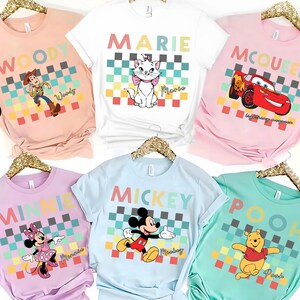 Vintage Disney Characters Shirt, All Disney Charcters Tshirt, Mickey And Friends Tee, Disney Trip Shirt, Magic Kingdom Family Trip