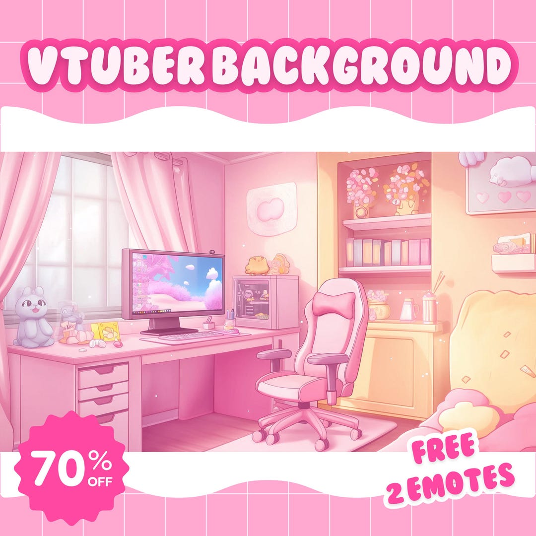 Tuber Background Custom Vtuber Background | Vtuber Room Stream Package, Aesthetic Room ...