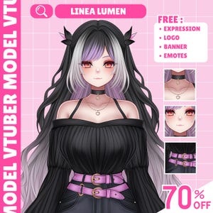 Custom live2d Vtuber commission |Anime art Commission  | Vtuber assets | Live2d model commission | Vtuber Model | Pngtuber | Anime