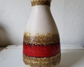 Vintage West Germany Fat Lava Druipglazuur Aardewerk Dumler