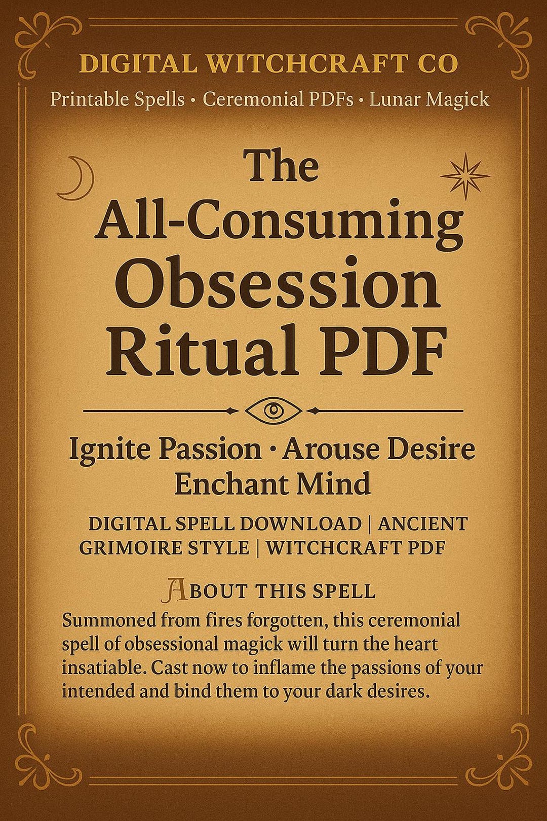 Consuming Ritual The All-consuming Obsession Ritual PDF – Printable Spell for Desire ...