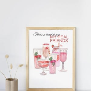 Oto toast za moich prawdziwych przyjaciół - Cheers Digital Print