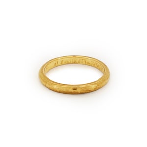Vintage 18ct Yellow Gold Donut Band Ring - Sz. 6