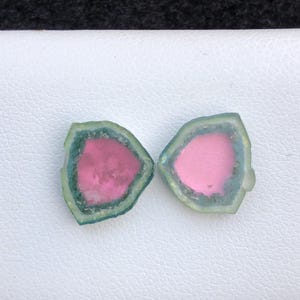 Amazing gorgeous color Tourmaline slice good for making jewelry