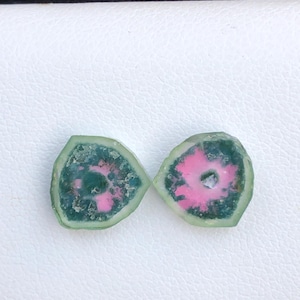 Amazing gorgeous color Tourmaline slice good for making jewelry