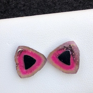 Amazing gorgeous color Tourmaline slice good for making jewelry