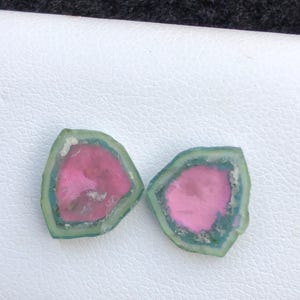 Amazing gorgeous color Tourmaline slice good for making jewelry