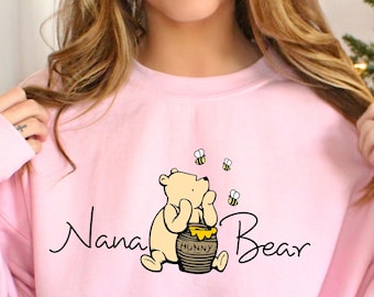 pooh bear shirt, winnie the pooh sweatshirt, dada bear shirt, custom pooh shirt, mama bear shirt, nana bear shirt, pooh family shirt, 331369